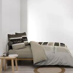 Douceur D'Intérieur Housse de couette 260 x 240 cm + 2 taies Coton 42 fils Motif So Natural Discount