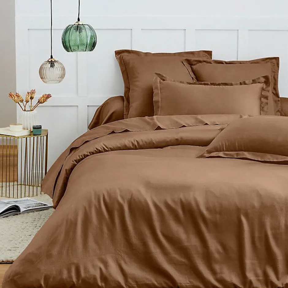 Coton Pur Housse de couette 260 x 240 cm "Prémium" pour lit 2 places King Size - Prémium Taupe