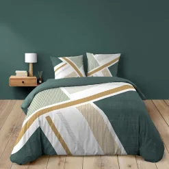 Douceur D'Intérieur Housse de couette 240 x 220 cm + 2 taies Coton 42 fils ZÉPHYR