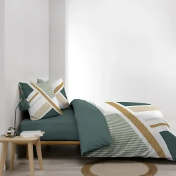 Douceur D'Intérieur Housse de couette 240 x 220 cm + 2 taies Coton 42 fils ZÉPHYR