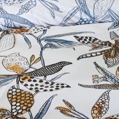 Tradilinge Housse de couette aux fleurs exubérantes (200x200 cm - Blanc) Hot
