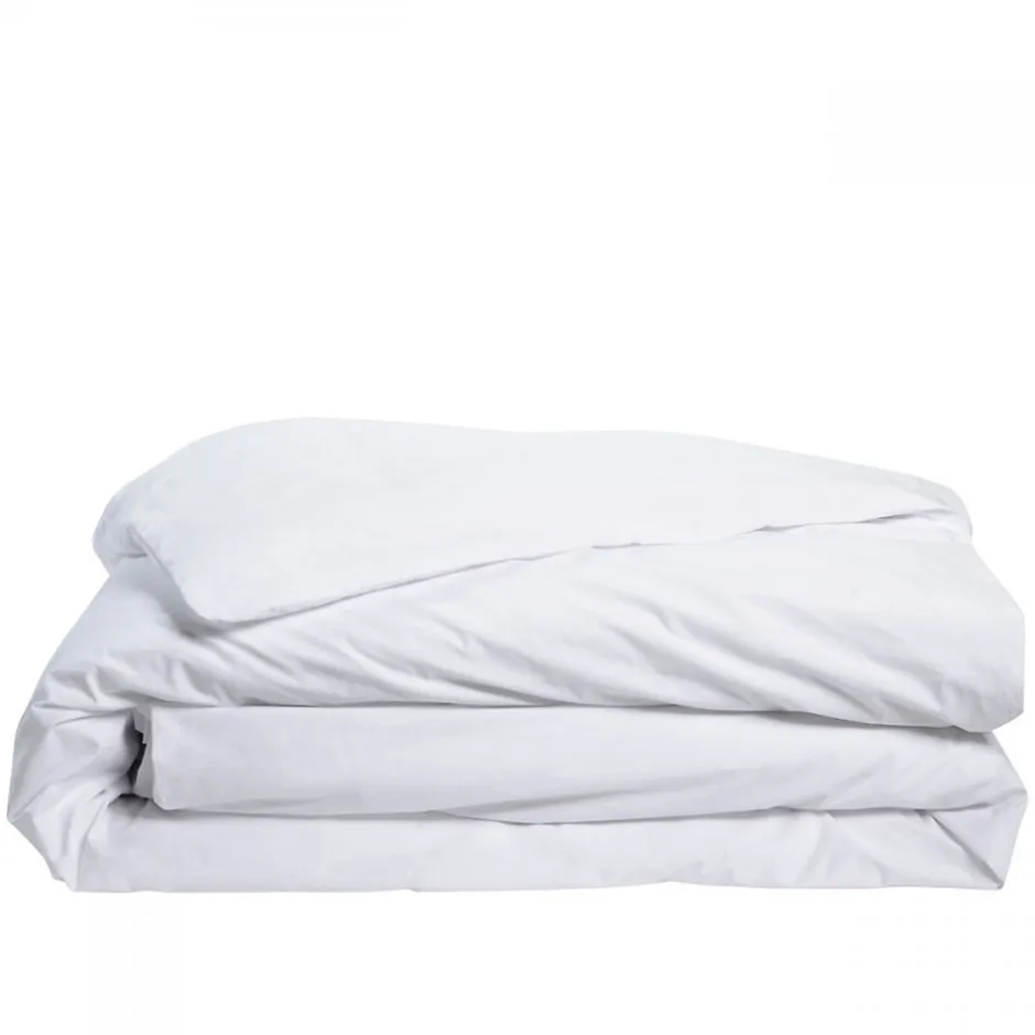 Bleu Calin Housse de couette Blanc 220x240cm Parure PERCALE