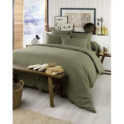 L'Effet Papillon Housse de couette "Candice" toutes dimensions Flanelle de Coton - Candice Romarin - Housse de couette 240 x 220 cm Best