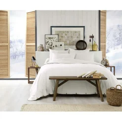 L'Effet Papillon Housse de couette "Candice" toutes dimensions Flanelle de Coton - Candice Neige - Housse de couette 260 x 240 cm