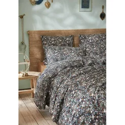 L'Effet Papillon Housse de couette "Capucine" toutes dimensions "Gaze de Coton" - Capucine Minuit - Housse de couette 240 x 220 cm Discount