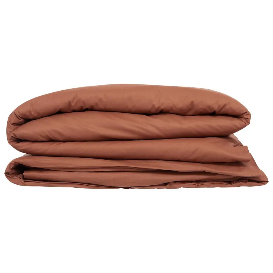 Atmosphera Créateur D'Intérieur Housse de couette Carina en coton 200x140cm rose terracotta - Atmosphera Hot