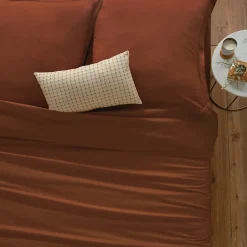 Atmosphera Créateur D'Intérieur Housse de couette Carina en coton 200x140cm rose terracotta - Atmosphera Hot