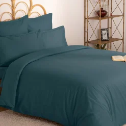 Atmosphera Créateur D'Intérieur Housse de couette Carina en coton 200x140cm bleu orage - Atmosphera New