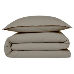 Future Home Housse de couette en coton 57 fils unie 200x200cm