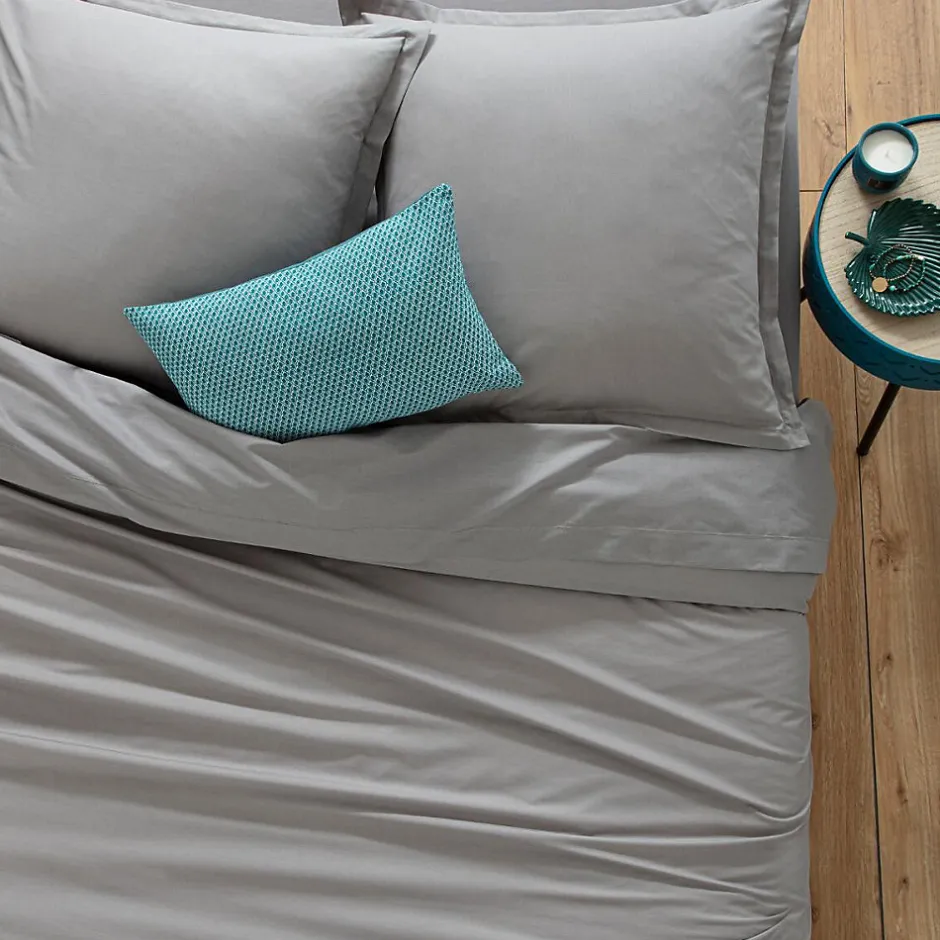 Atmosphera Créateur D'Intérieur Housse de couette en coton - gris 240x220 cm - Atmosphera