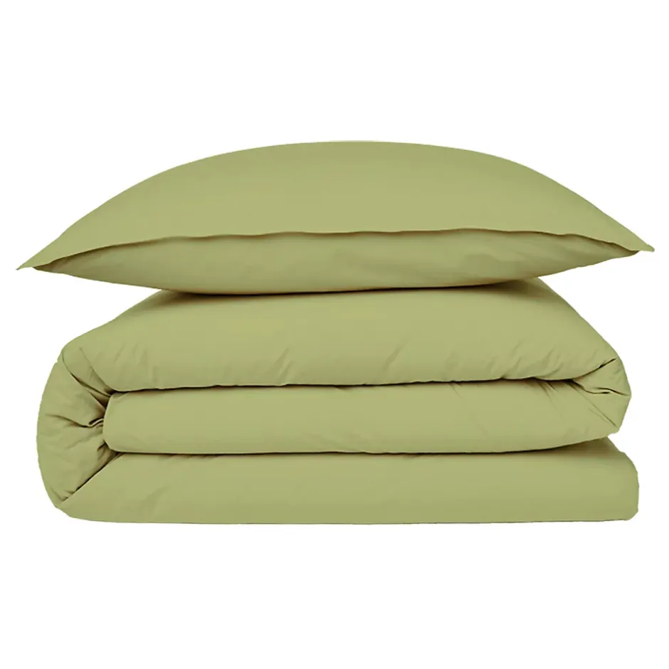 Future Home Housse de couette en coton 57 fils unie 140x200cm Best