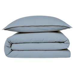 Future Home Housse de couette en coton 57 fils unie 200x200cm