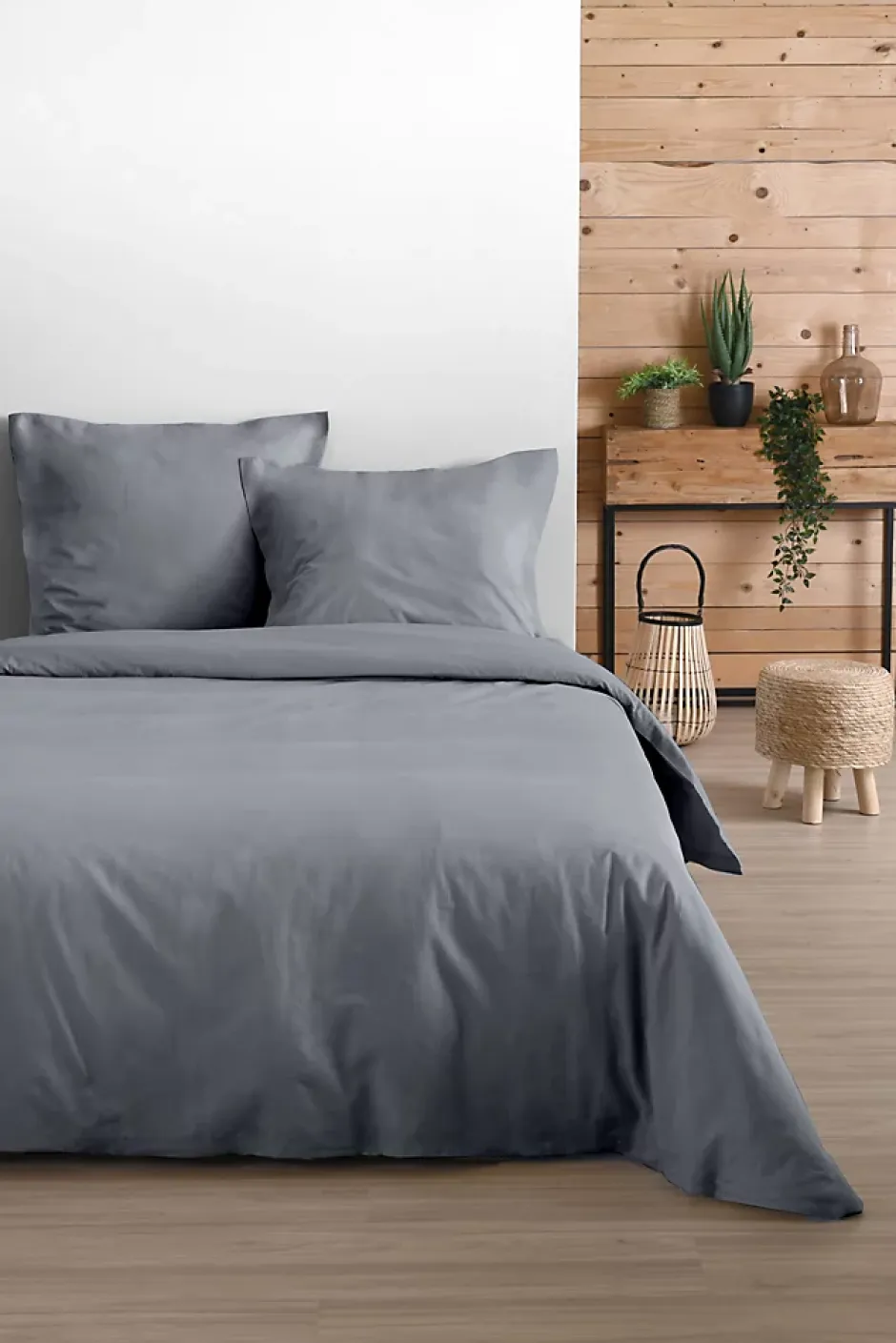Eden Housse de couette en coton uni ne Clearance