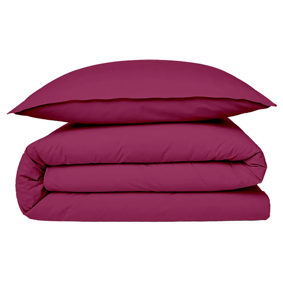 Future Home Housse de couette en coton 57 fils unie 200x200cm