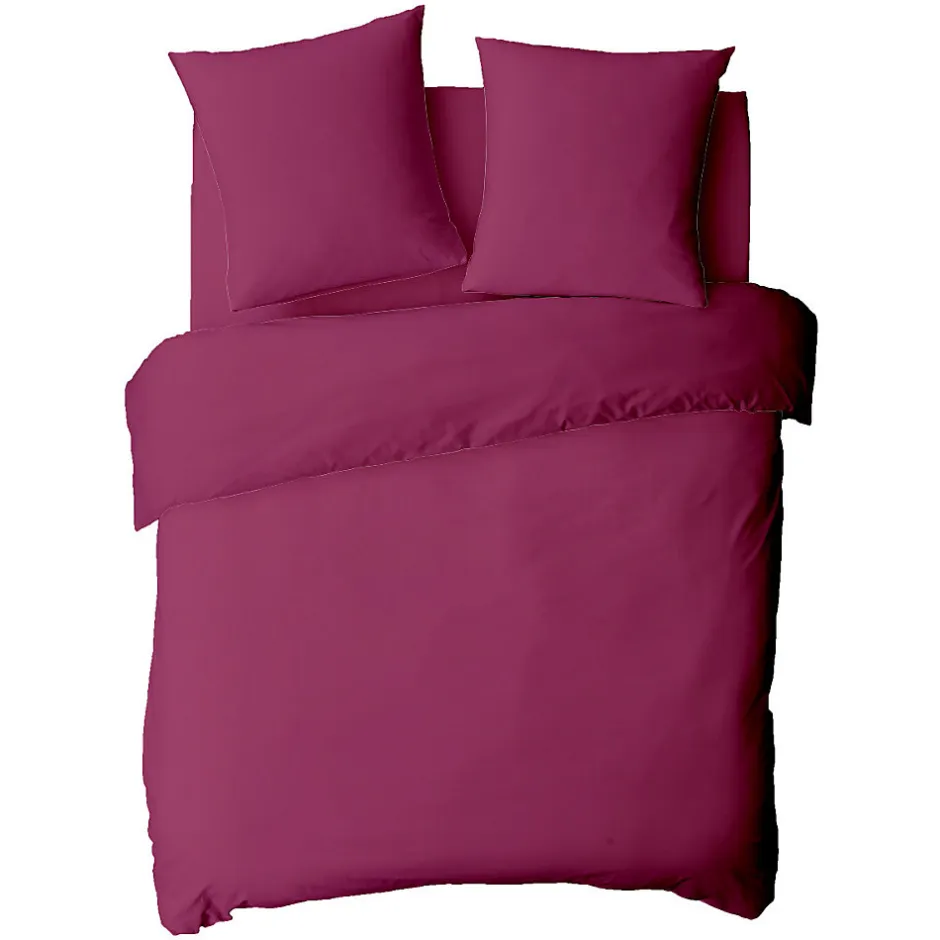 Future Home Housse de couette en coton 57 fils unie 200x200cm