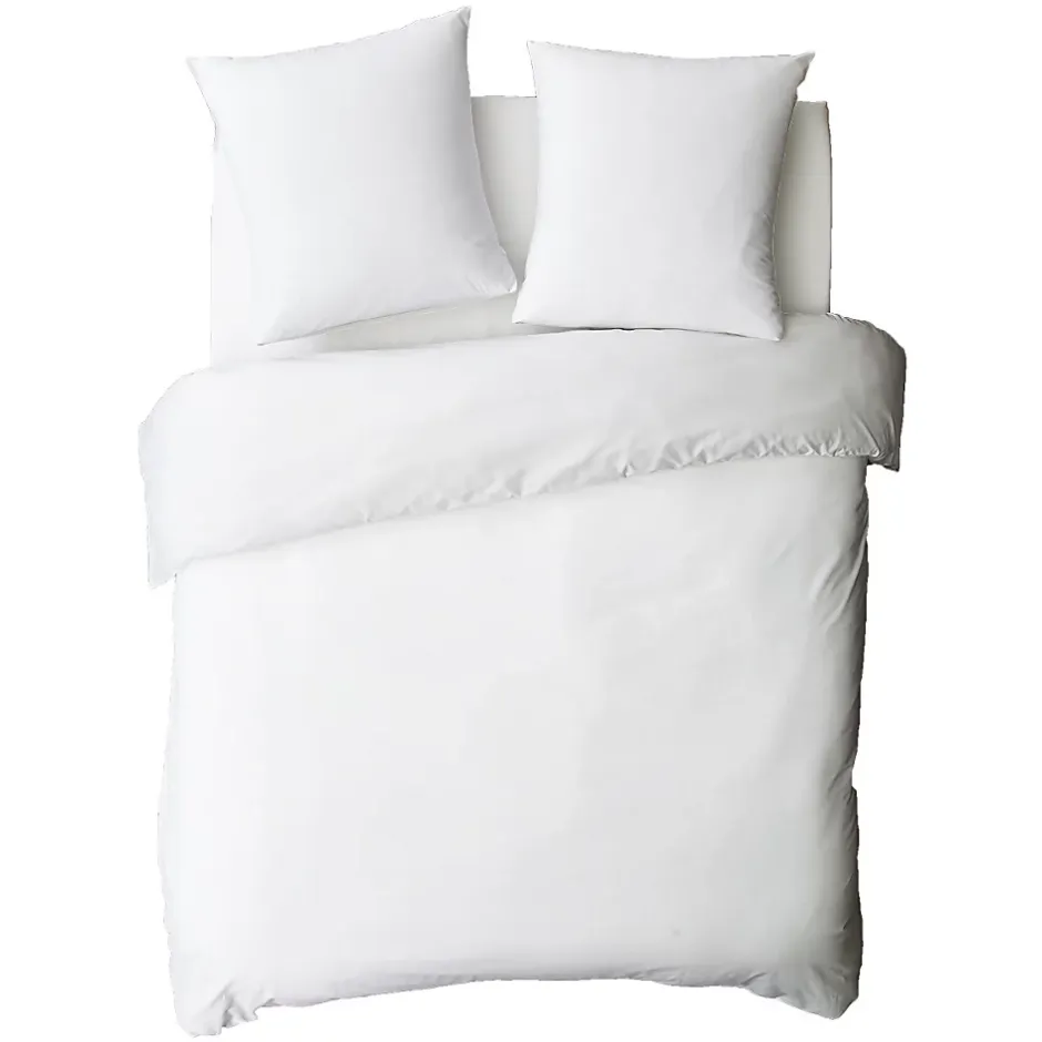 Future Home Housse de couette en coton 57 fils unie 200x200cm Discount