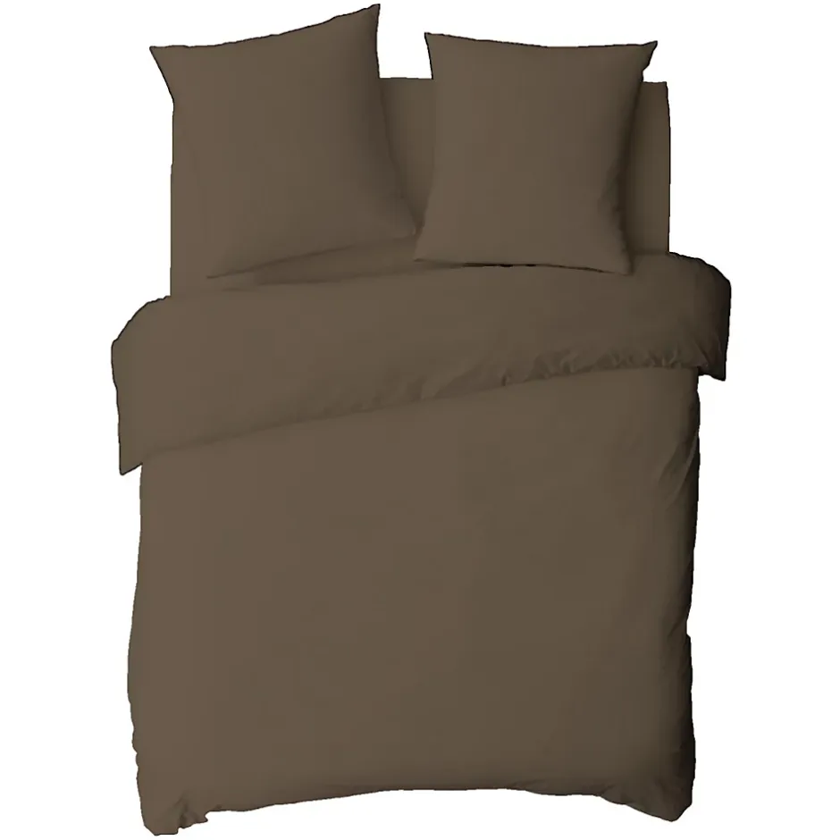 Future Home Housse de couette en coton 57 fils unie 200x200cm Clearance