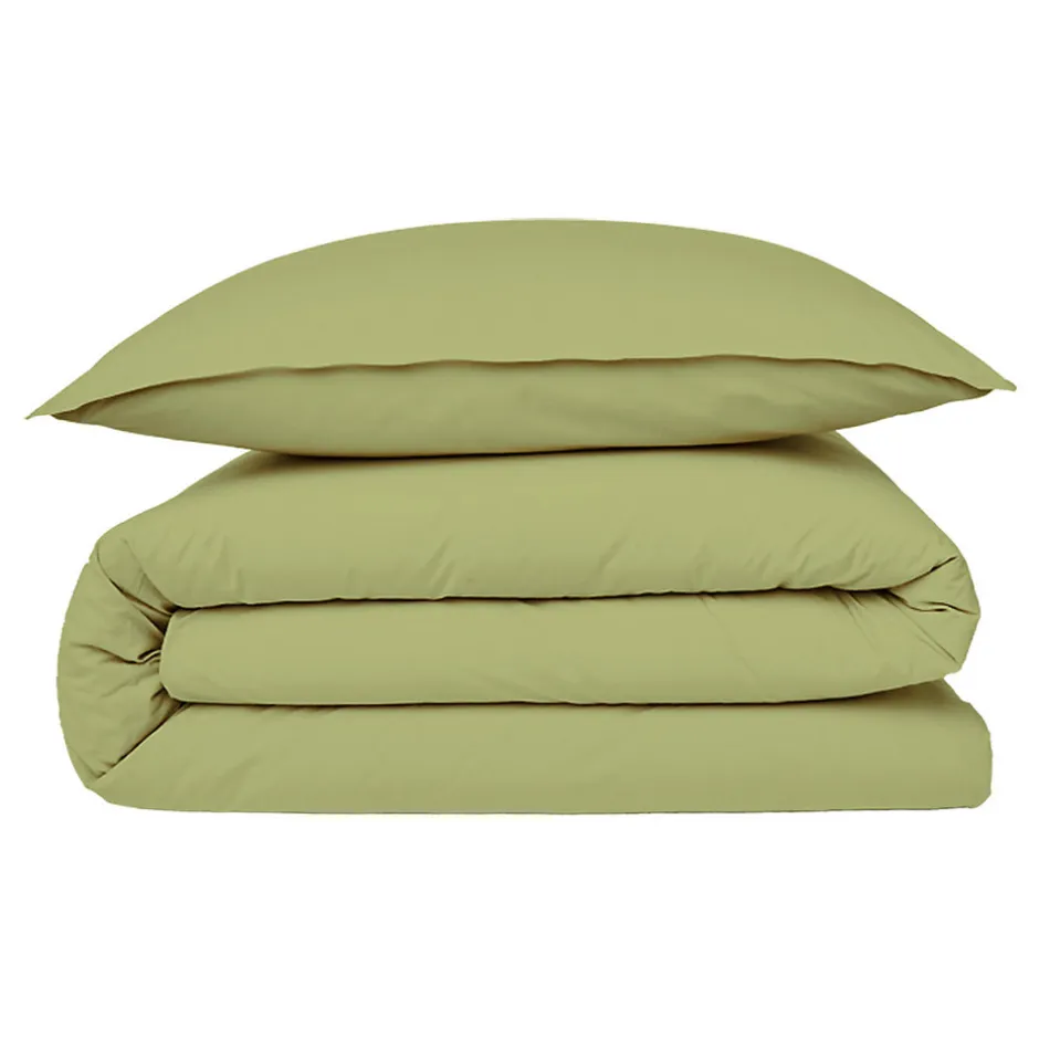 Future Home Housse de couette en coton 57 fils unie 260x240cm
