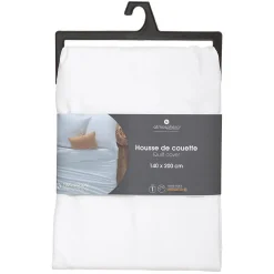 Atmosphera Créateur D'Intérieur Housse de couette en coton - blanc 140x200 cm - Atmosphera