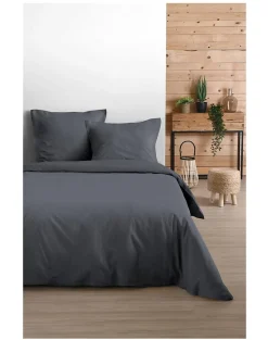 Eden Housse de couette en coton uni ne