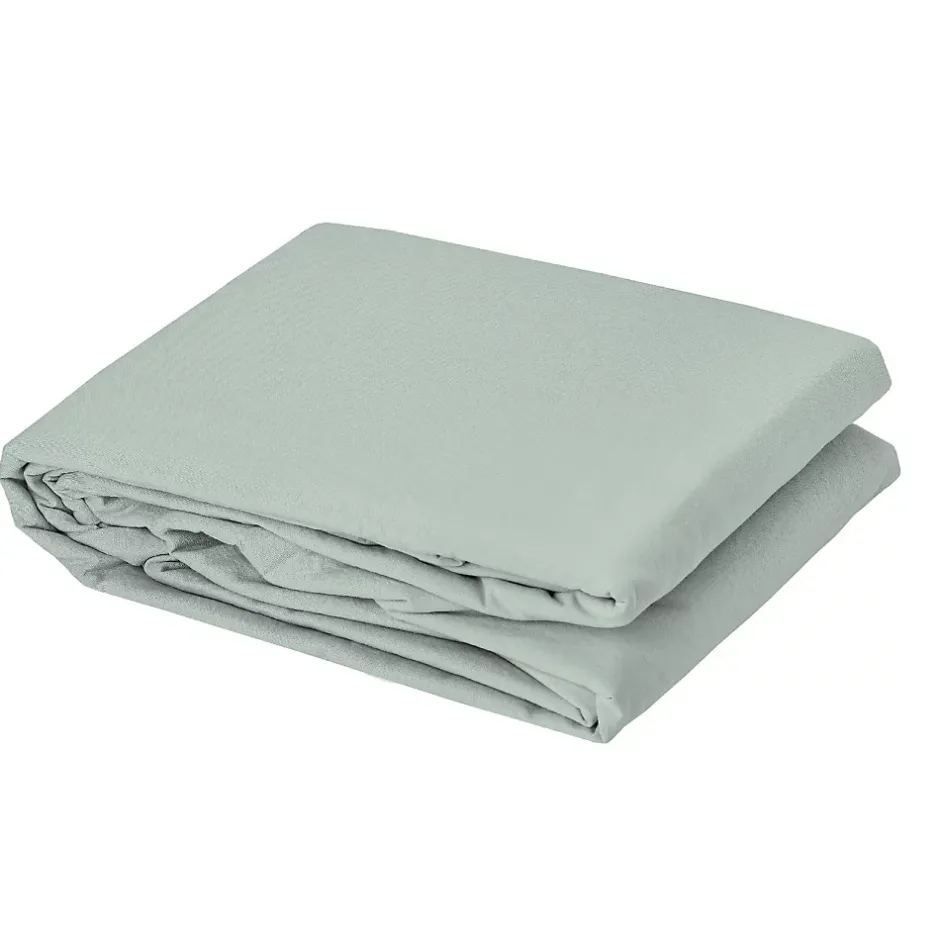 Toison d'Or Housse de couette en coton lavé Cap Ferret (240x220 cm - Vert tilleul) Hot