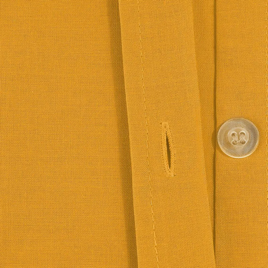 Atmosphera Créateur D'Intérieur Housse de couette en coton - jaune moutarde 140x200 cm - Atmosphera Outlet