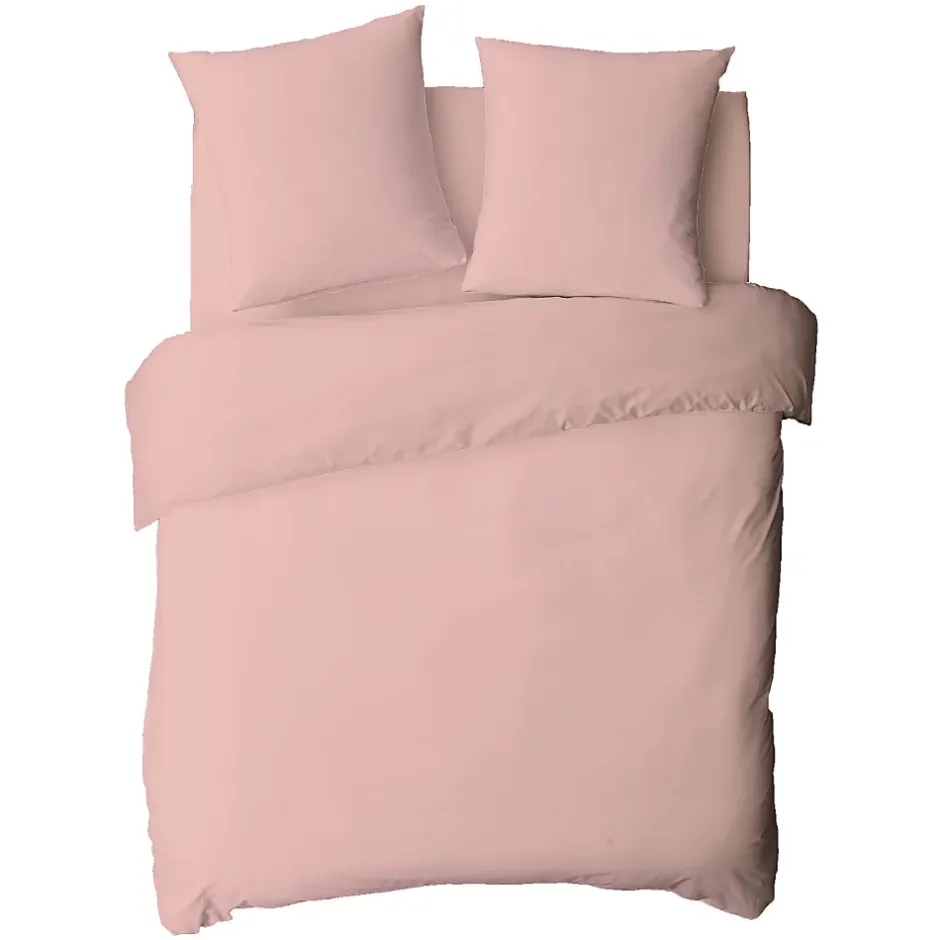 Future Home Housse de couette en coton 57 fils unie 200x200cm New
