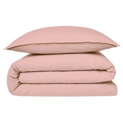 Future Home Housse de couette en coton 57 fils unie 200x200cm New