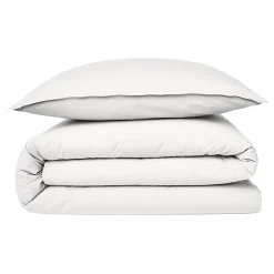 Future Home Housse de couette en coton 57 fils unie 140x200cm