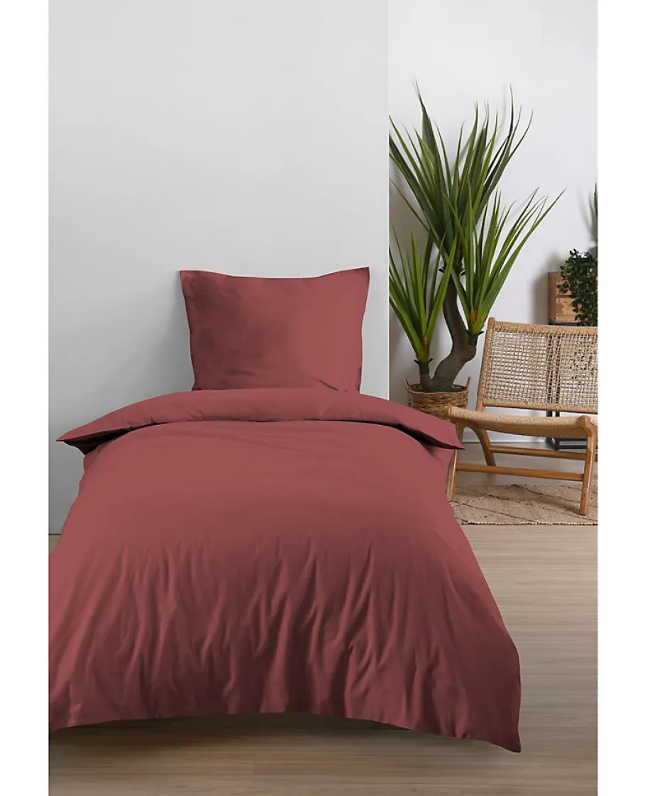Eden Housse de couette en coton uni ne