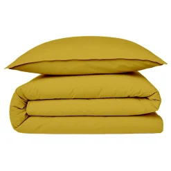 Future Home Housse de couette en coton 57 fils unie 200x200cm