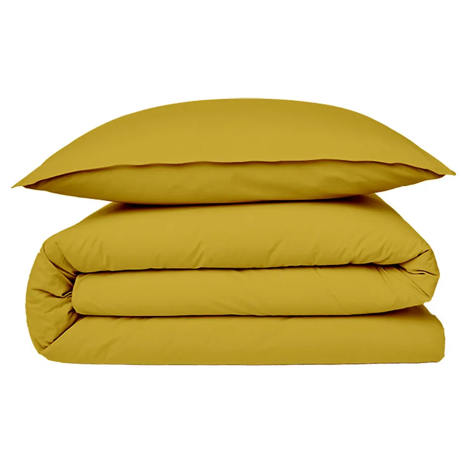 Future Home Housse de couette en coton 57 fils unie 200x200cm