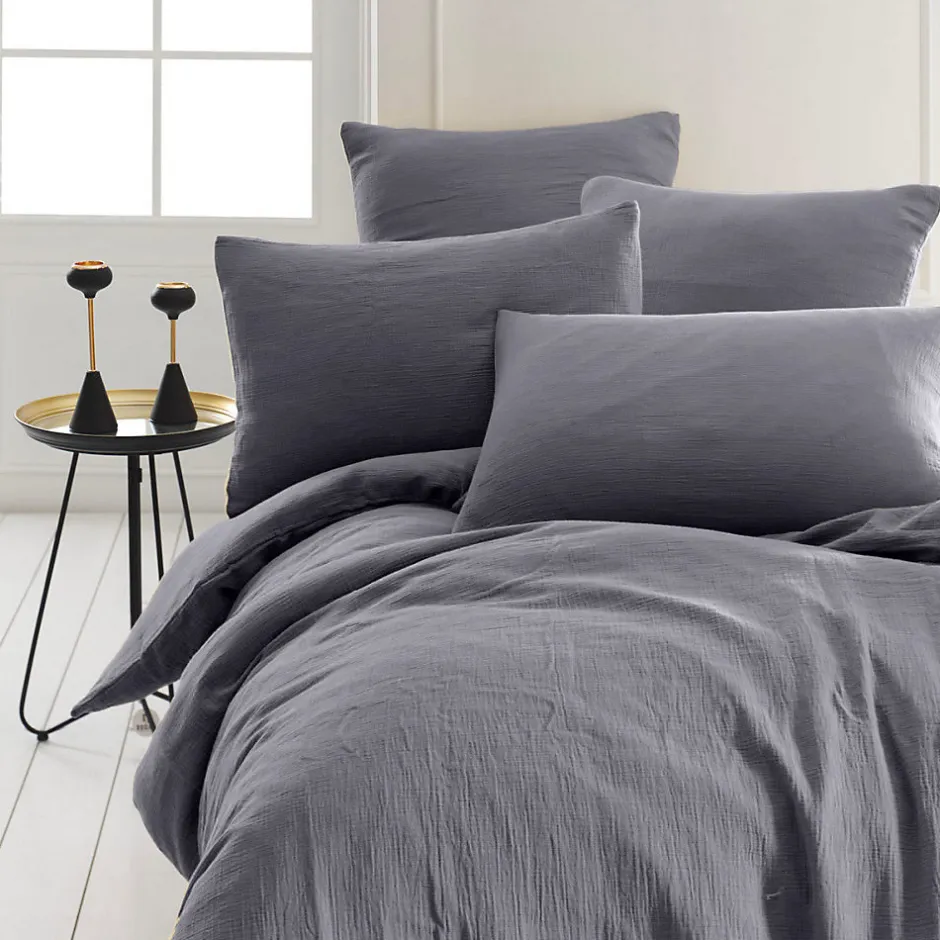 Sensei Maison Housse de couette en gaze de coton Miel 200x200 cm LOFT