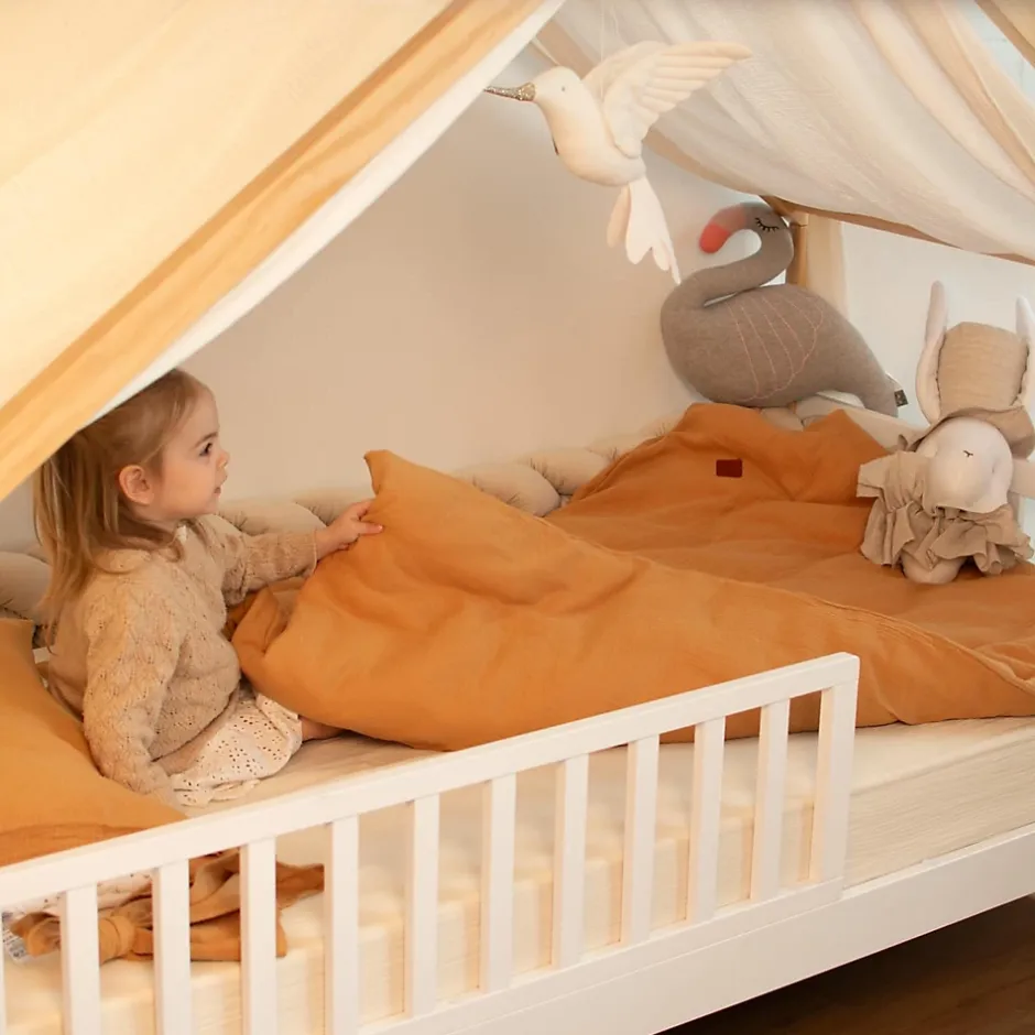 Sevira Kids Housse de couette en gaze de coton Jeanne