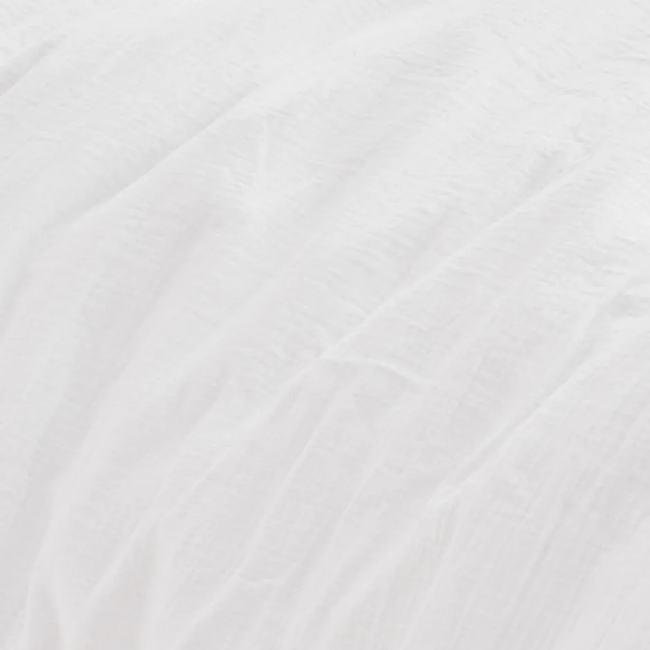 Sensei Maison Housse de couette en gaze de coton Blanc 200x200 cm LOFT
