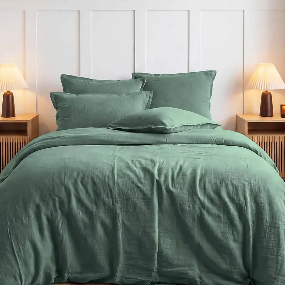 Sensei Maison Housse de couette en gaze de coton Lichen 260x240 cm LOFT Online
