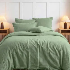 Sensei Maison Housse de couette en gaze de coton Sauge 240x220 cm LOFT