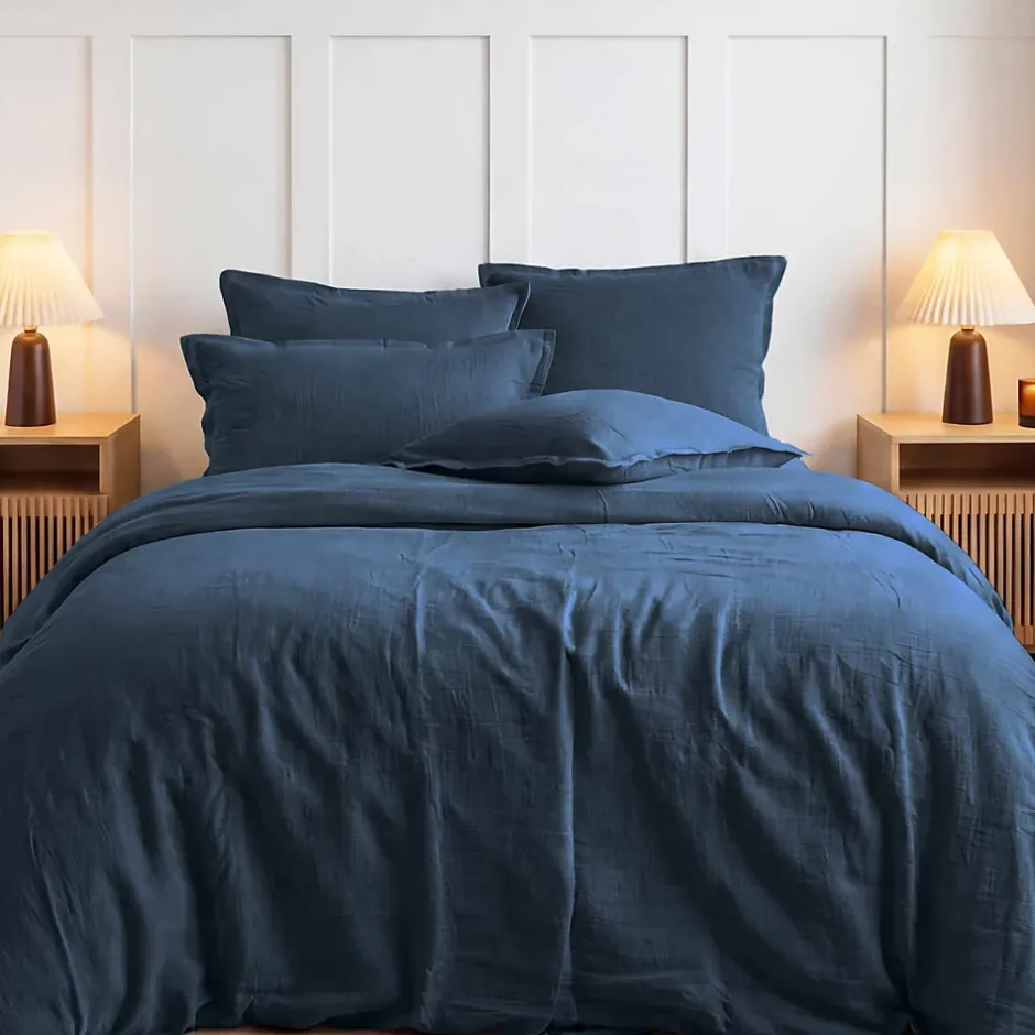 Sensei Maison Housse de couette en gaze de coton Indigo 240x220 cm LOFT Hot