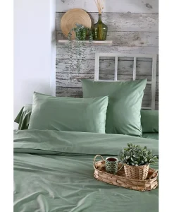 Eden Housse de couette en percale de coton uni Elysée