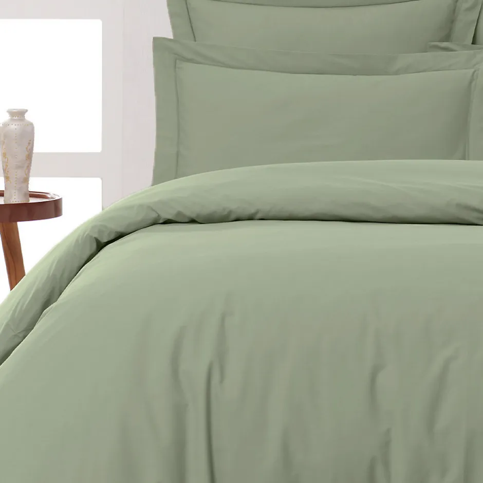 Sensei Maison Housse de couette en percale coton Sauge 140x200 cm SOFT PERCALE