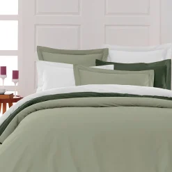 Sensei Maison Housse de couette en percale coton Sauge 140x200 cm SOFT PERCALE