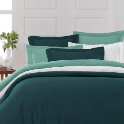 Sensei Maison Housse de couette en percale coton Petrol 240x220 cm SOFT PERCALE New