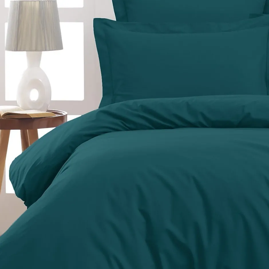 Sensei Maison Housse de couette en percale coton Petrol 240x220 cm SOFT PERCALE New