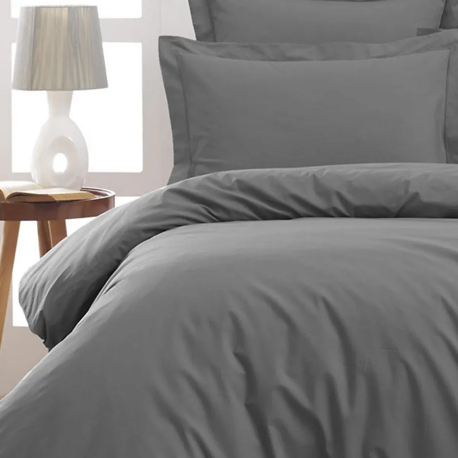 Sensei Maison Housse de couette en percale coton Galet 140x200 cm SOFT PERCALE