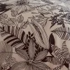 Tradilinge Housse de couette en percale aux impressions noires (240x220 cm - Beige) Hot