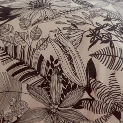 Tradilinge Housse de couette en percale aux impressions noires (240x220 cm - Beige) Hot
