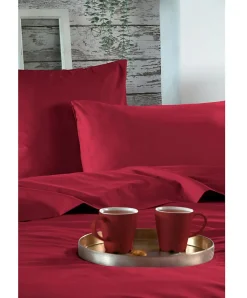 Eden Housse de couette en percale de coton uni Elysée
