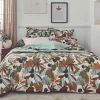 Tradilinge Housse de couette en percale nature (140x200 cm - Marron Clair)