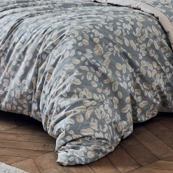 Tradilinge Housse de couette en percale esprit cocooning (280x240 cm - Gris)
