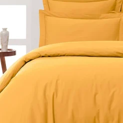 Sensei Maison Housse de couette en percale coton Caramel 200x200 cm SOFT PERCALE Clearance